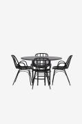 Spisegruppe Copenhagen med 4 spisebordsstole Dyrön