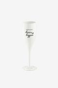Champagneglas Med Print 6-pak CHEERS 100ml