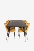 Furniture Fashion - Spisegruppe Doris med spisebordsstol Limhamn - Sor...
