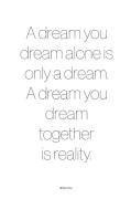 Malerifabrikken - Plakat A Dream - Hvid - Posters - - Homeroom