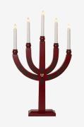 Star Trading - Lysestage Elias Tradition 61 cm - Rød - Adventslysestag...