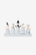 Star Trading - Lysestage Snowman 21 cm - Hvid - Adventslysestager - - ...