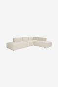 Hanah Home - Hjørnesofa -Jemma Left - Natur - Sofaer med chaiselong - ...