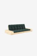 Karup Design - Base Sovesofa m. 2 sidebokse Tre-personers - Grøn - Sov...