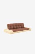 Karup Design - Base Sovesofa m. 2 sidebokse Tre-personers - Brun - Sov...