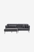 Hanah Home - Hjørnesofa Otis Left - Grå - Sofaer med chaiselong - - Ho...