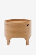 Kave Home - Sengebord af ask plywood Octavia diameter 55 cm - Brun - S...