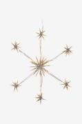 Star Trading - Siluet Flower Snowflake 50cm - Hvid - Dekorativ julebel...