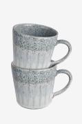 Denby - Krus Studio Grey Accent 40 cl 2-pak - Grå - Kopper & krus - - ...