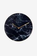 NeXtime - Vægur Marble Diameter 40 cm - Sort - Vægure og bordure - - H...