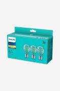 Philips - 3-pak LED E27 Normal Klar 40W - Lyskilder & pærer - - Homero...