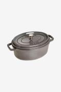 Staub - Gryde La Cocotte oval 33 cm, 6,7 l - Grå - Gryder & kasserolle...