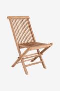 House Nordic - Dækstol Toledo Teak, 2-pak - Brun - Spisestole - - Home...