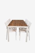 Venture Home - Spisegruppe Bois med 6 stole Santorini - Natur - Spiseg...