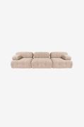 Hanah Home - 3-sæders sofa Puca - Natur - 3-pers. sofaer - - Homeroom