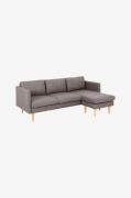 NORDFORM - Sofa 2-pers. med chaiselong Milly - Brun - 2-pers. sofaer -...