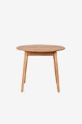 Wood Furniture - Spisebord Genova, 90cm, rund, eg - Brun - Spiseborde ...