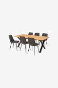 House Nordic - Spisesæt Toulon og Middelfart - Brun - Spisegrupper - -...