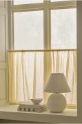 &Home - Café-gardin Mila Bottom Curtains - Gul - Foldegardiner - - Hom...