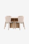 Venture Home - Spisebord Strada med Astoria-stol - Beige - Spisegruppe...