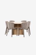 Venture Home - Spisebord Strada med Astoria-stol - Brun - Spisegrupper...