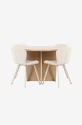 Venture Home - Spisebord Strada med Lilja-stol - Beige - Spisegrupper ...