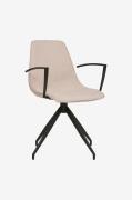 House Nordic - Spisebordsstol Monaco - sæt med 2 - Beige - Stole med a...
