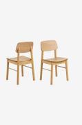 NORDFORM - Barlow spisebordsstol 2-pak - Natur - Stole - - Homeroom