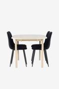 Venture Home - Andy-spisebord med polar-spisebordsstol - Sort - Spiseg...