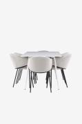 Venture Home - Silar spisebord med Evelina spisebordsstol - Grå - Spis...