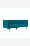Dorel Home - Sofa 3 sæder Marseille - Grøn - 3-pers. sofaer - - Homero...