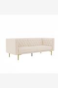 Dorel Home - Sofa 3 sæder Marseille - Hvid - 3-pers. sofaer - - Homero...
