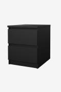 Tvilum - Naia natbord 2 skuffer - Sort - Sengeborde - - Homeroom