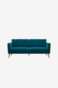 CosmoLiving by Cosmopolitan - Sofa 3-personers sofa Gloria - Blå - 3-p...