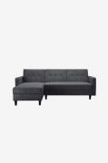 Dorel Home - Chaiselong Sovesofa med opbevaring Lilly - Grå - Sovesofa...
