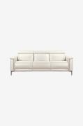 Loft24 - Hjørnesofa 3 sæder 1 liggestol højre manuel Lund - Hvid - 3-p...