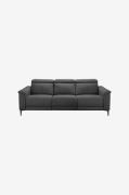Loft24 - Sofa 3-personers sofa med 2 elektriske liggestole Lund - Grå ...