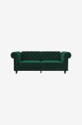 Dorel Home - 3-personers sovesofa med chaiselong Hartford - Brun - Sov...
