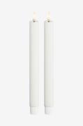 DeluxeHomeart - LED-kronelys 2,2x24 cm 2 stk. - Hvid - Lys - - Homeroo...