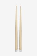 DeluxeHomeart - LED Taper Candle Shiny 2,2x38 cm 2 stk. - Hvid - Lys -...