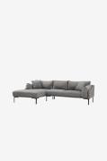 Hanah Home - Hjørnesofa Leo Left - Grå - Sofaer - - Homeroom
