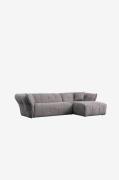 Hanah Home - Hjørnesofa Boxer Right - Grå - Sofaer - - Homeroom