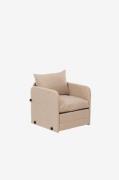 Hanah Home - Sovesofa med 1 sæde Saga - Beige - Sovesofaer - - Homeroo...