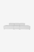 Hanah Home - Sofa med 3 sæder Kayra - Hvid - 3-pers. sofaer - - Homero...