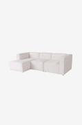 Hanah Home - Hjørnesofa Raggy - Hvid - Sofaer - - Homeroom