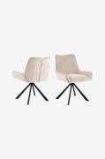 NORDFORM - Eddie spisebordsstol 2-pak - Beige - Stole - - Homeroom