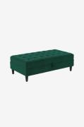Dorel Home - Ottoman med opbevaring Presley - Grøn - Fodskamler & puff...