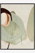 Malerifabrikken - Design Painting / Moon Rock / 90x120 Cm / Sort ramme...