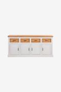Loft24 - Skænk 4 døre 4 skuffer Selma - Hvid - Skænke & sideboards - -...