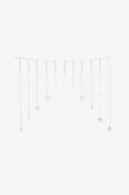 Konstsmide - Lysgardin 11 snefnug LED 140 cm - Hvid - Julebelysning ud...